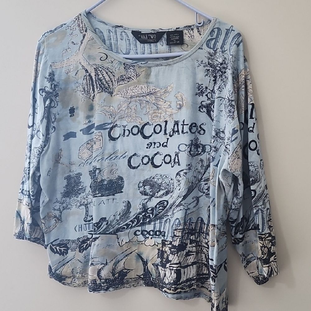Take Two Chocolates and Coco Top with beaded sparkle